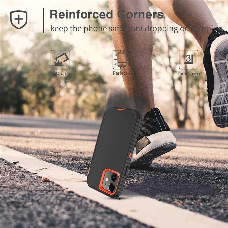 Defender Case for iPhone 14pro max 12 11 13 Pro Max Mini Hybrid Heavy Shockproof Case For iPhone X XS Max XR 6 6S 7 8 Plus SE2 Cover Shell