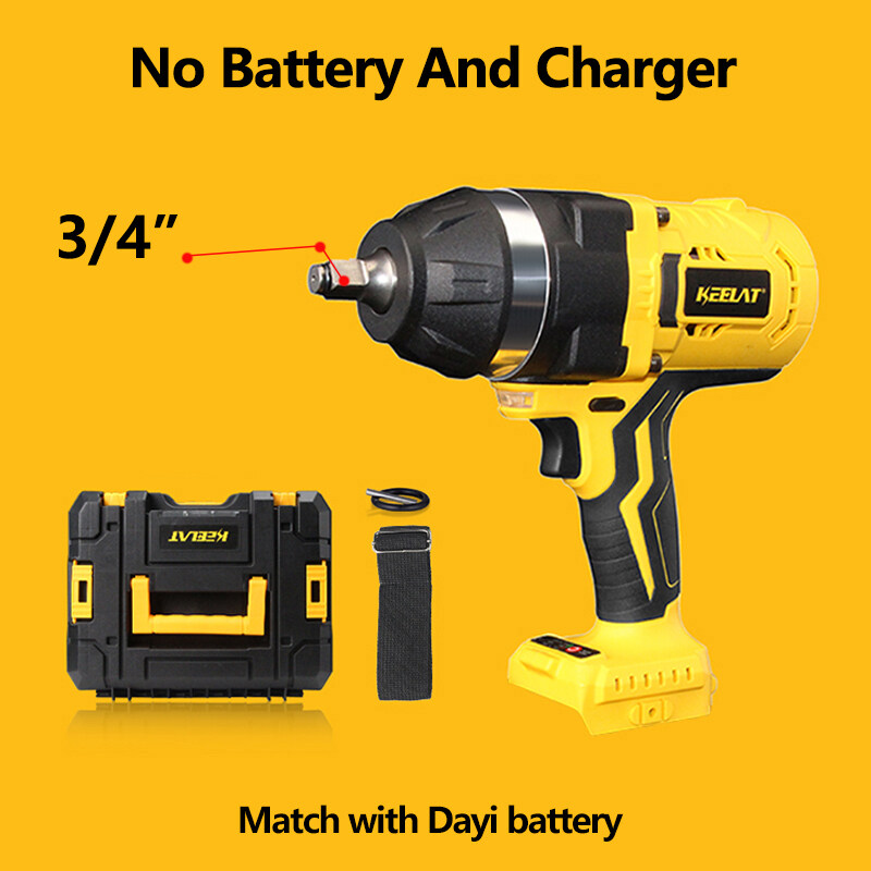 KEELAT kid007 1200N.M Cordless Impact Wrench Brushless 1/2" Electric