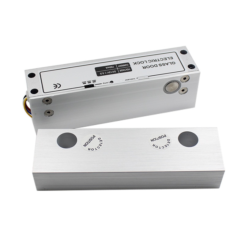 Fail An Toàn Khóa Chốt Thả Điện Cửa Kính NC DC12V Đèn LED Chỉ Báo An Ninh Gia Đình Cửa Kính Không Khung
