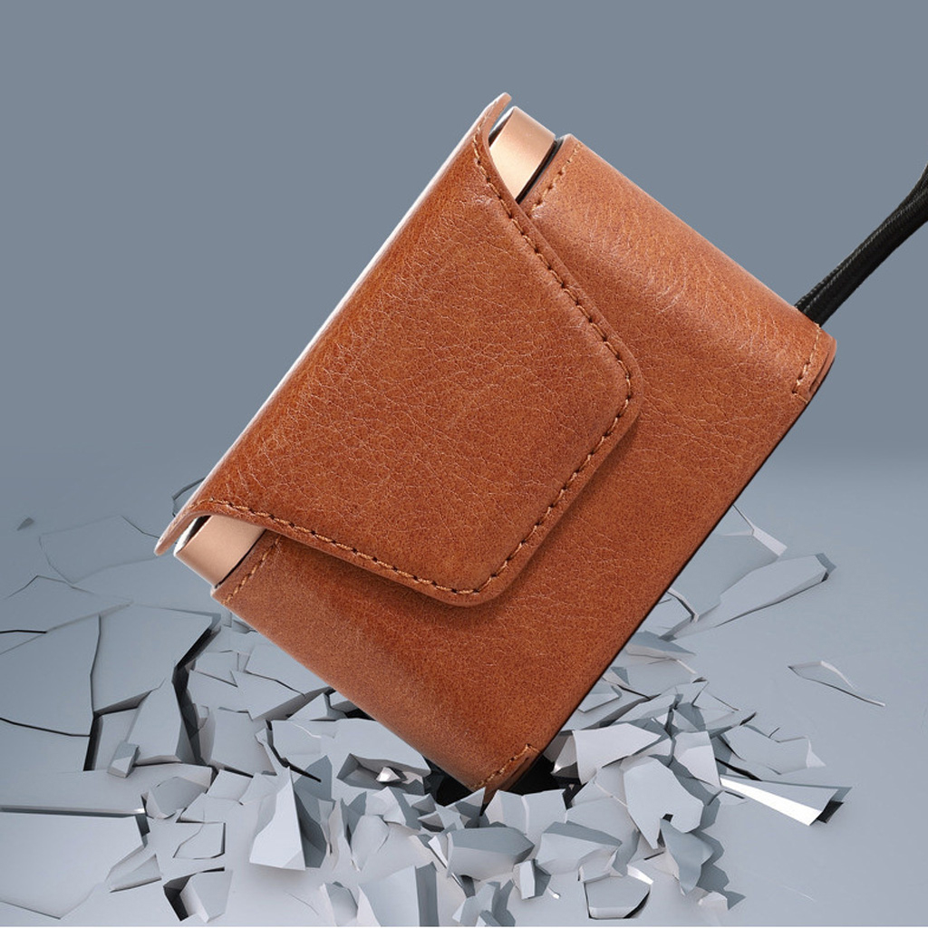 ✪Dustproof Leather Protective Cover Case Storage Bag for Sony WF-1000XM3 Earphone