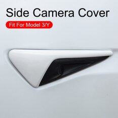 2 cái Làm mờ sợi carbon hông xe máy ảnh protectiver trang trí bọc Cap cho Tesla mô hình 3 phụ kiện