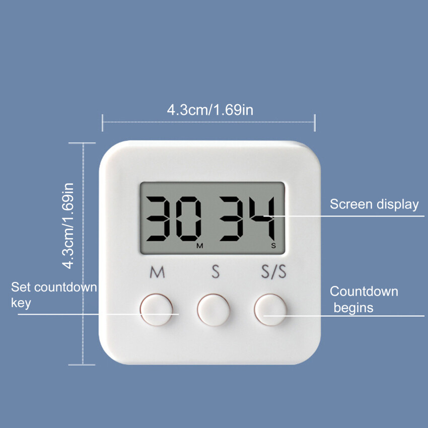 LCD quản lý hẹn giờ học sinh học Tự Kỷ Luật Đồng hồ bấm giờ có chức năng nhắc việc Mini dễ thương Đồng hồ báo thức điện tử dụng cụ nhà bếp