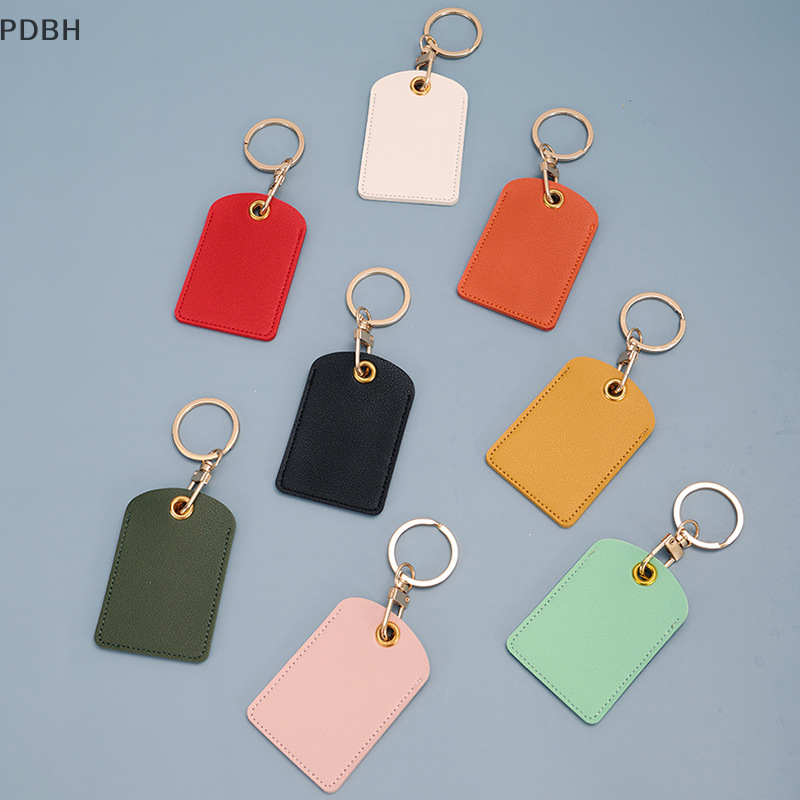 [PDBH Fashion Store] Flash Sale Leather access card holder, water drop keychain, bus card elevator induction protective cover