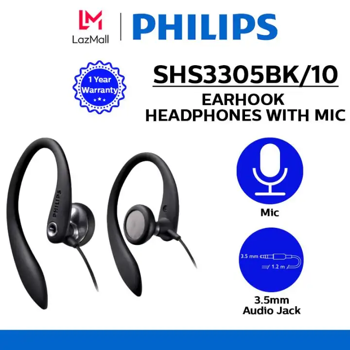 ear hook headphones with mic