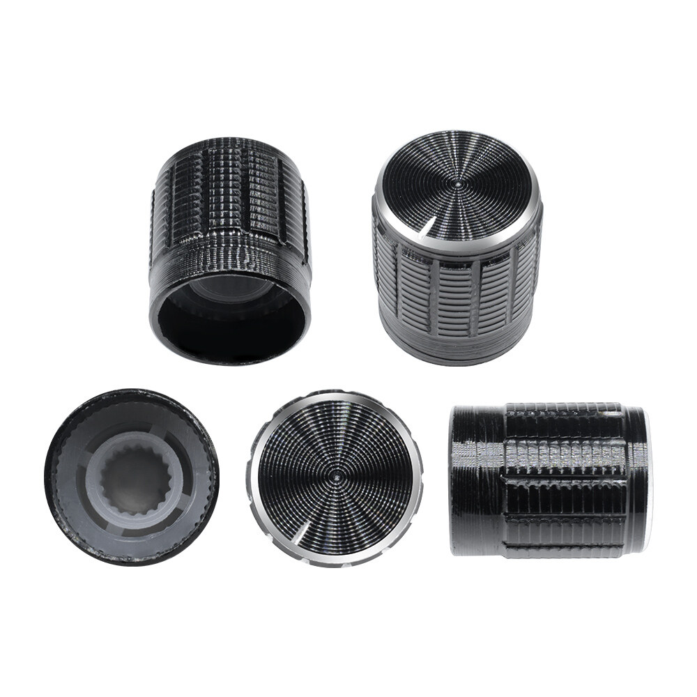 Original Aideepen 5/10PCS Volume Control Rotary Knobs For 6mm Dia Knurled Shaft Potentiometer