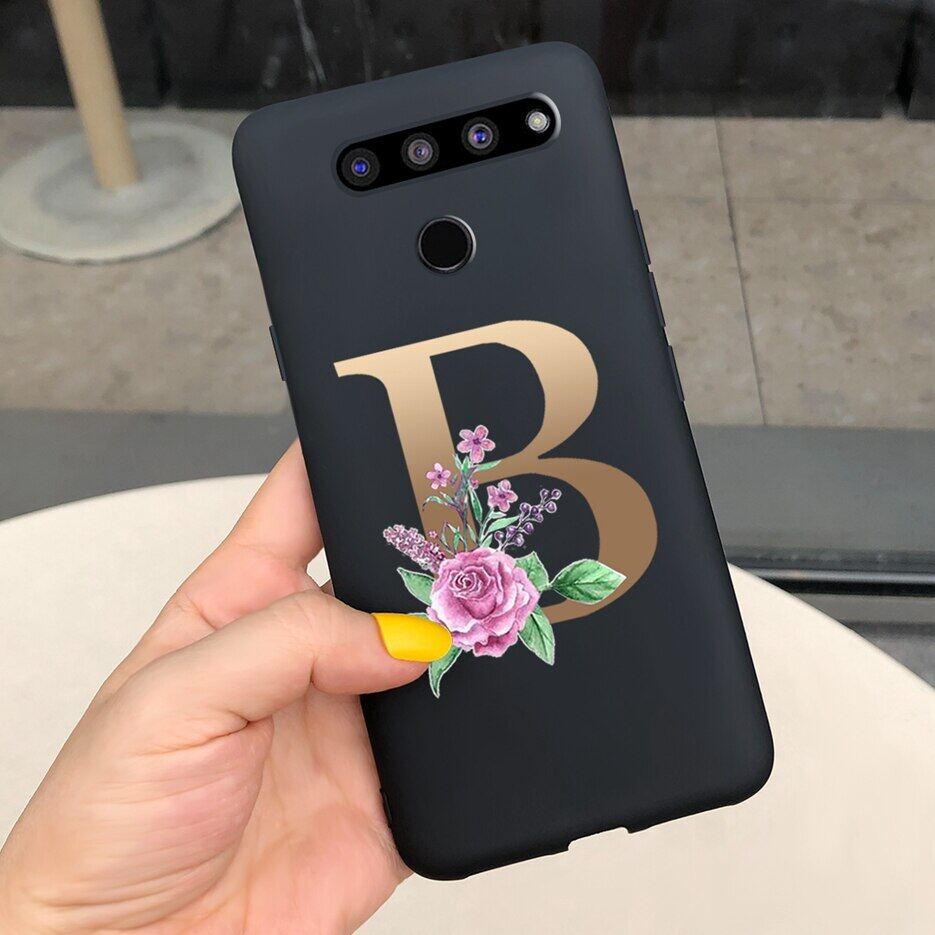 For lg v50 thinq 5g case luxury letters cover soft tpu shell phone case for lg v40 thinq back cover for lg v50s thinq 5g casing