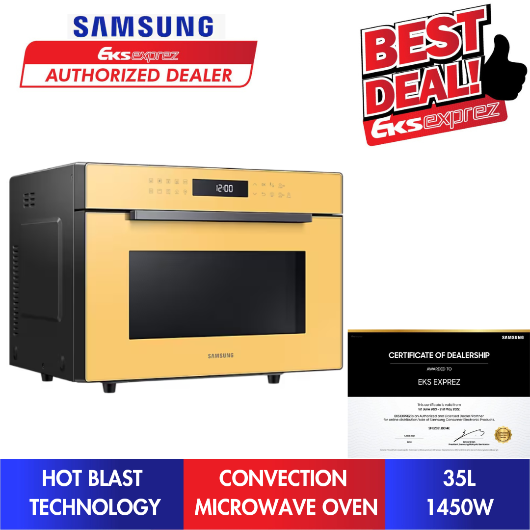 Samsung 35L Convection Microwave Oven with HOT BLAST MC35R8088LC/SM