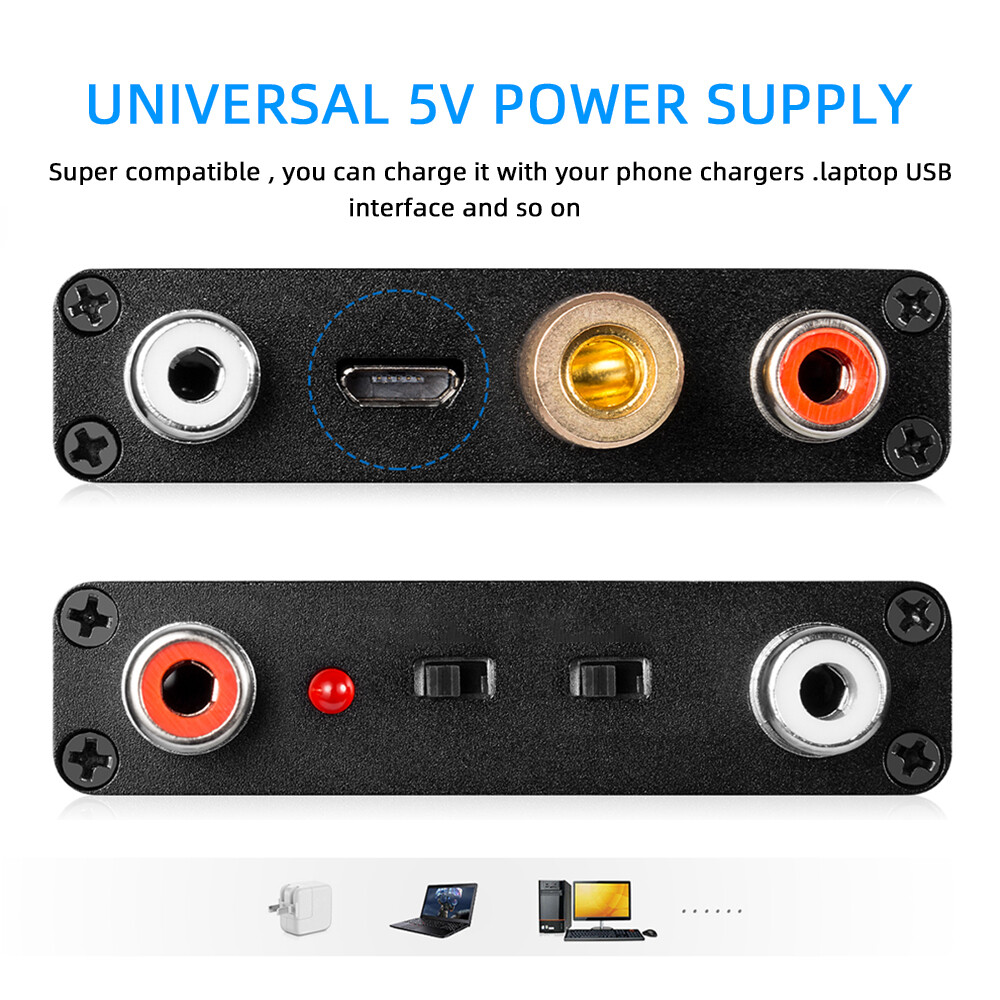 【Hàng Có Sẵn】bộ Tiền Khuếch Đại Phono Mini Aideepen Nguyên Bản Bộ Khuếch Đại Phono MM/MC
