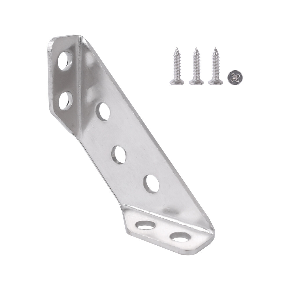 8 cái góc xoay thép không gỉ góc giá đỡ đầu nối Fastener bảo vệ góc Phải góc đứng hỗ trợ đồ ngũ kim đồ nội thất