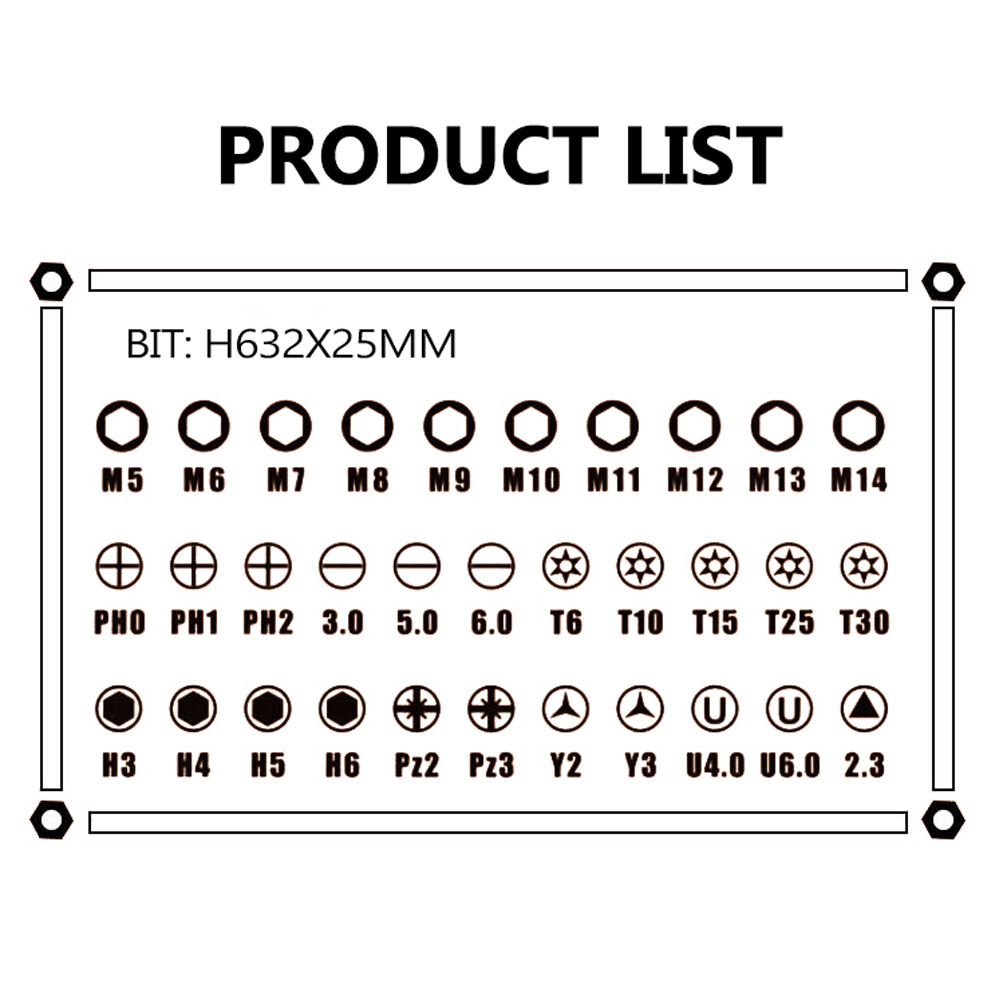 38 in 1 Household Labor Saving Ratchet Screwdriver Bit Set Multipurpose Tool Kit Hardware Tools Combination Wrenches Toolbox Hand Tool Sets