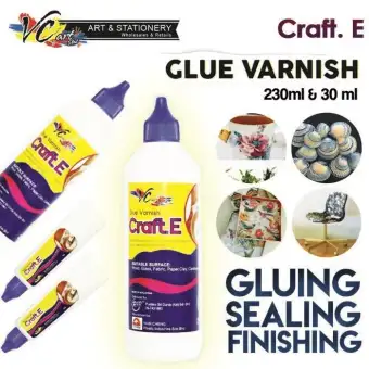 Craft. E Glue Varnish , Matt (Made In Malaysia , Mod Podge) Decoupage / AB Glue / Craft Glue **Non,Toxic**