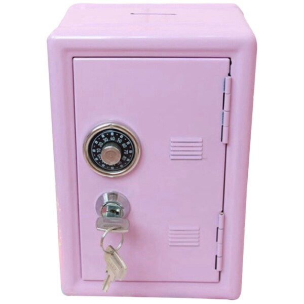 Bảng giá Kids Money Banks, Mini Money Box Gift Safe Case Password with Key Metal Money Box Storage Bedroom Locker Home Ornament