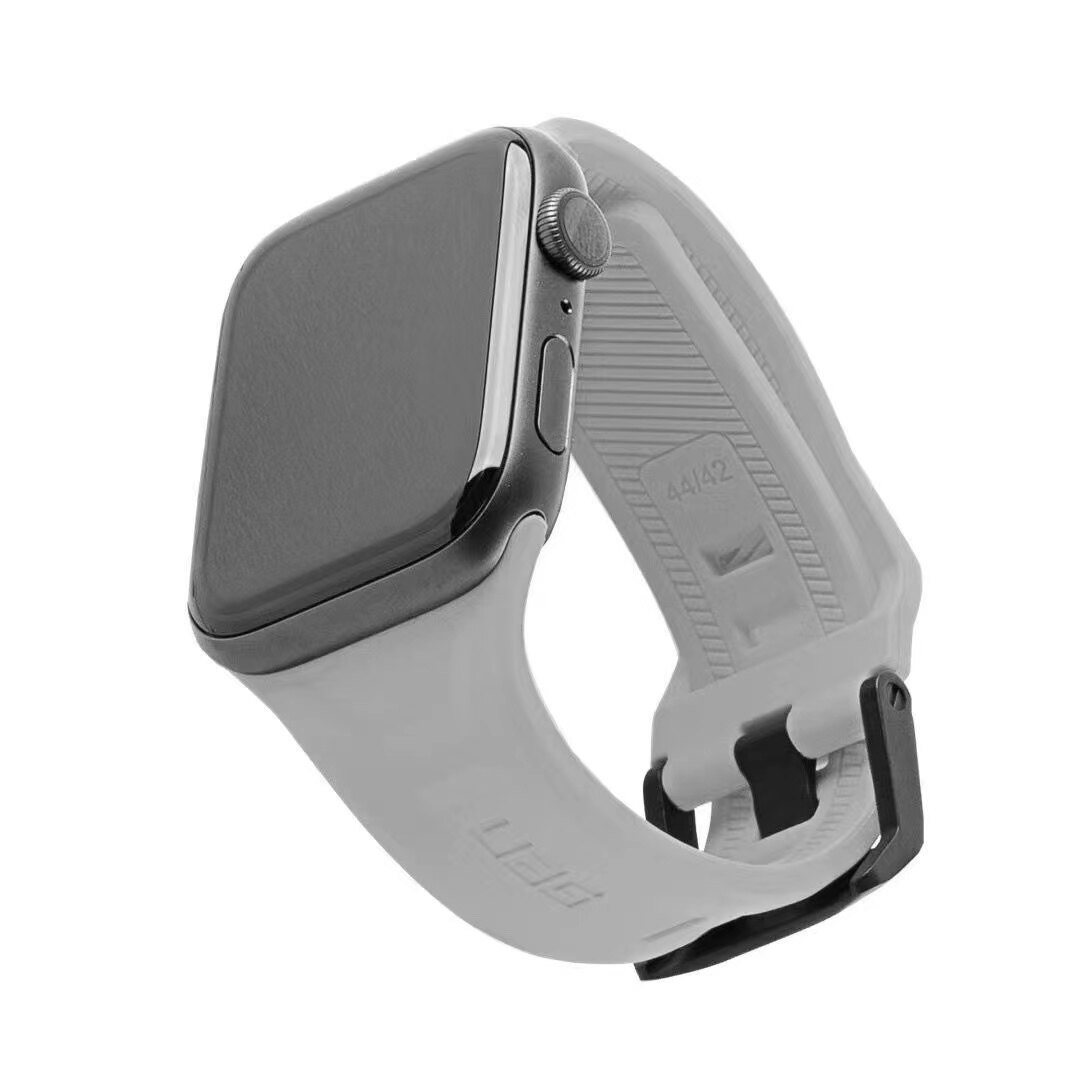 Uag soft silicone strap for apple watch band series 7/6/5/4/3/2/1 44mm/42mm/40mm/38mm /49mm/45mm simple and comfortable silicone iwatch strap