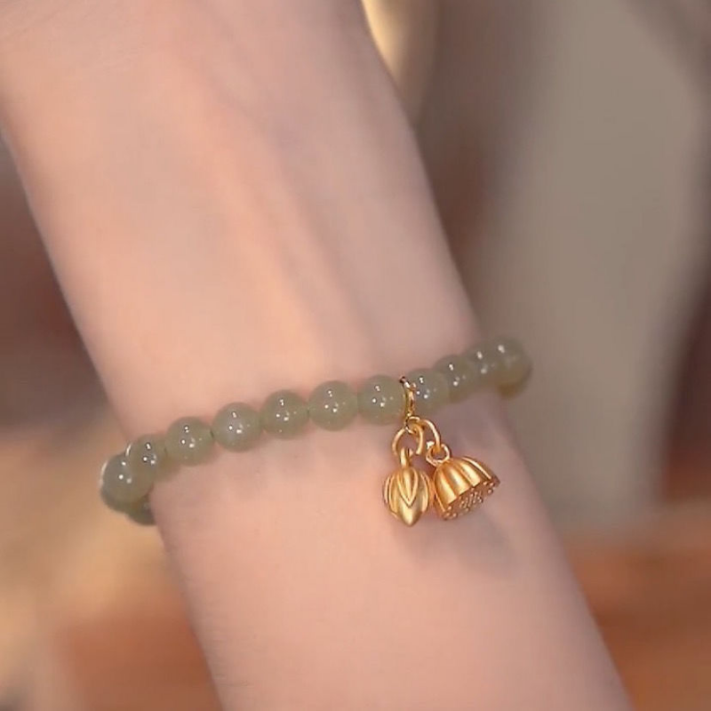 Vòng Tay Sapphire Vòng Tay Hoa Sen Ngọc Bích Tự Nhiên Hai Thế Hệ Tình Yêu