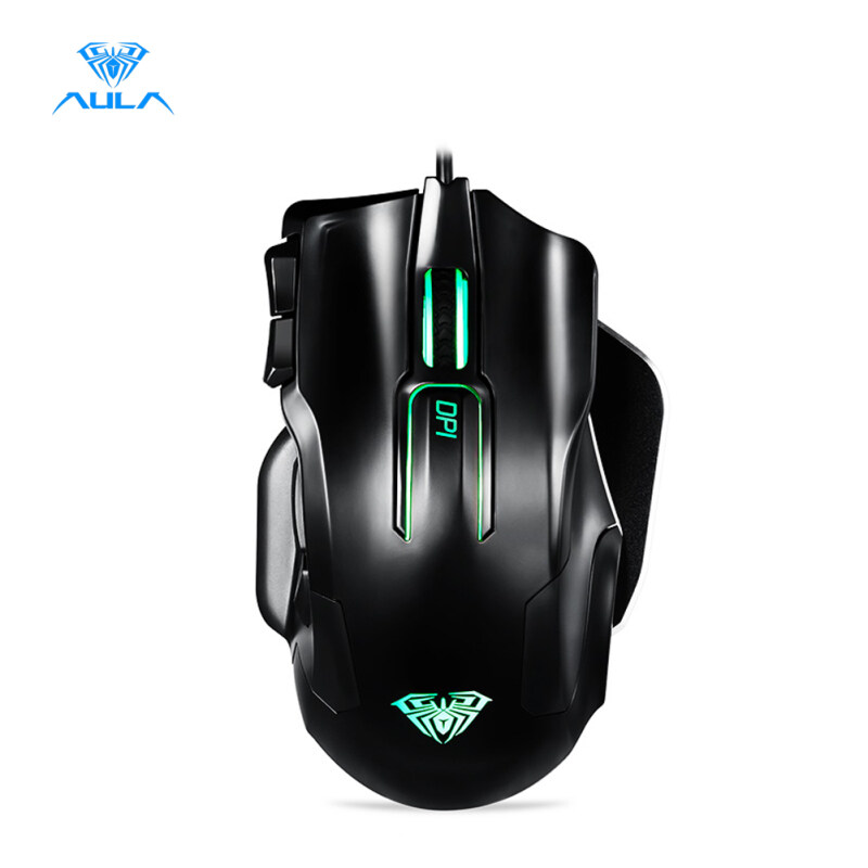 AULA 9006 Wired Professional Gaming Mouse Death Coil 10-Key Programmable 8200DPI Mouse for Computer Singapore
