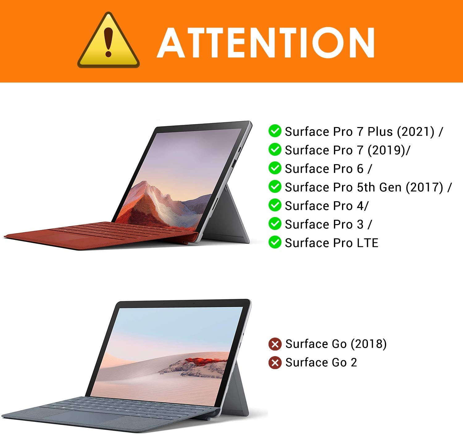 MoKo Type Cover Fit Microsoft Surface Pro 7 Plus/ Pro 7/ Pro 6/ Pro 5/Pro 4/Pro 3, Ultra-Slim Wireless Bluetooth Tablet Computer Keyboard with Trackpad, 7-Color LED Backlit, Rechargeable Battery