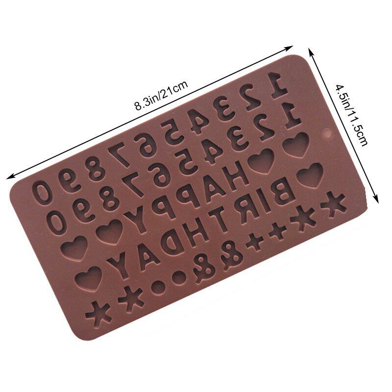 3d Number Silicone Chocolate Mold Cake Decoration Tools Handmade Diy Baking Mold Kitchen Gadgets Baking Accessories