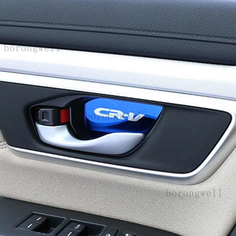 For honda crv cr-v 2017 2018 2019 2020 2021 car door bowl decorated patch interior handle protector cover sticker