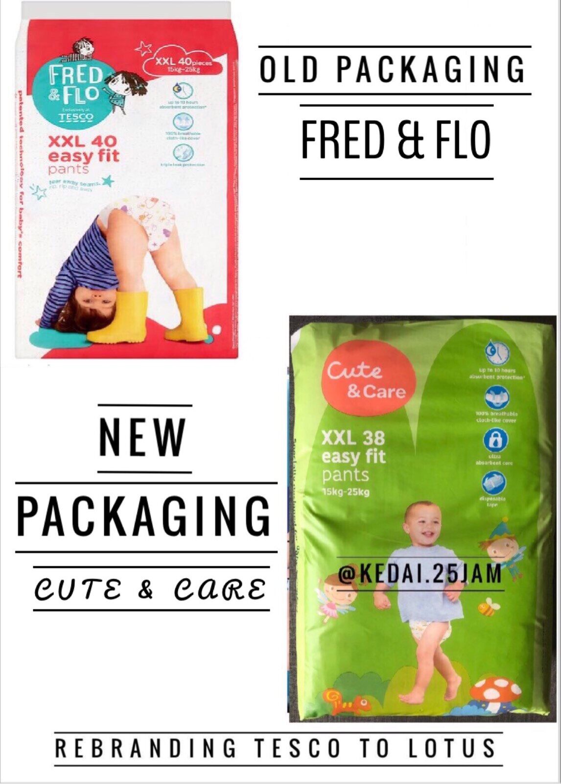 Tesco Fred Tesco Pampers Size READY STOCK] Box Tesco FRED FLO
