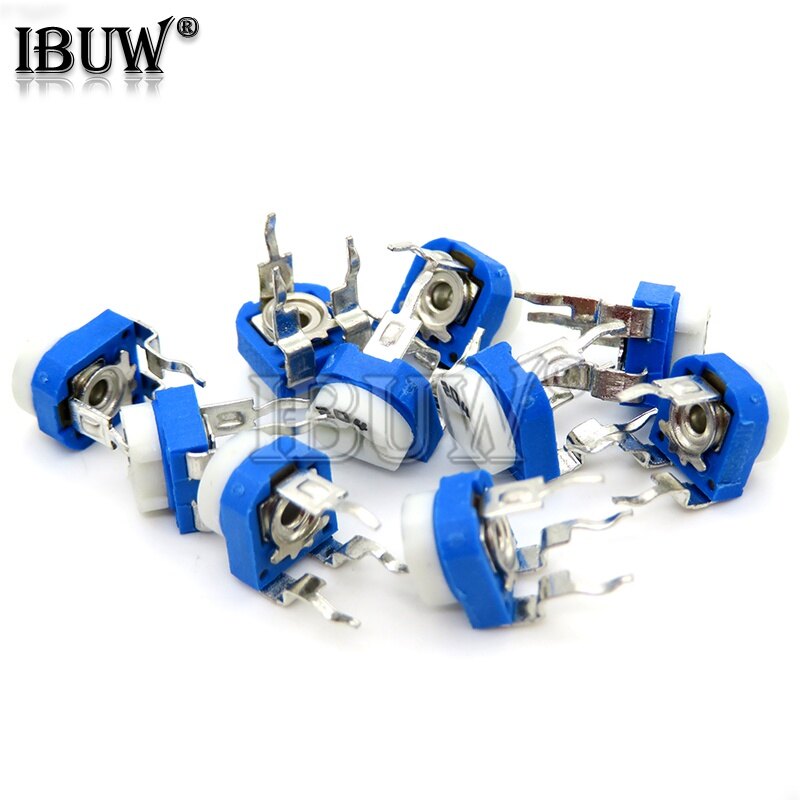20pcs rm065 trimmer potentiometer adjustable resistor 500r 1k 5k 10k 20k 50k 100k 200k 500k 1m rm-065 variable resistors