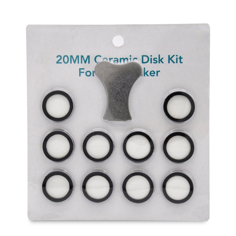3/6/10pcs Mist Maker Maintenance Kit,20mm Ceramic Disk Discs with Repair for Key for Fog Making Machine Humidifier Acces