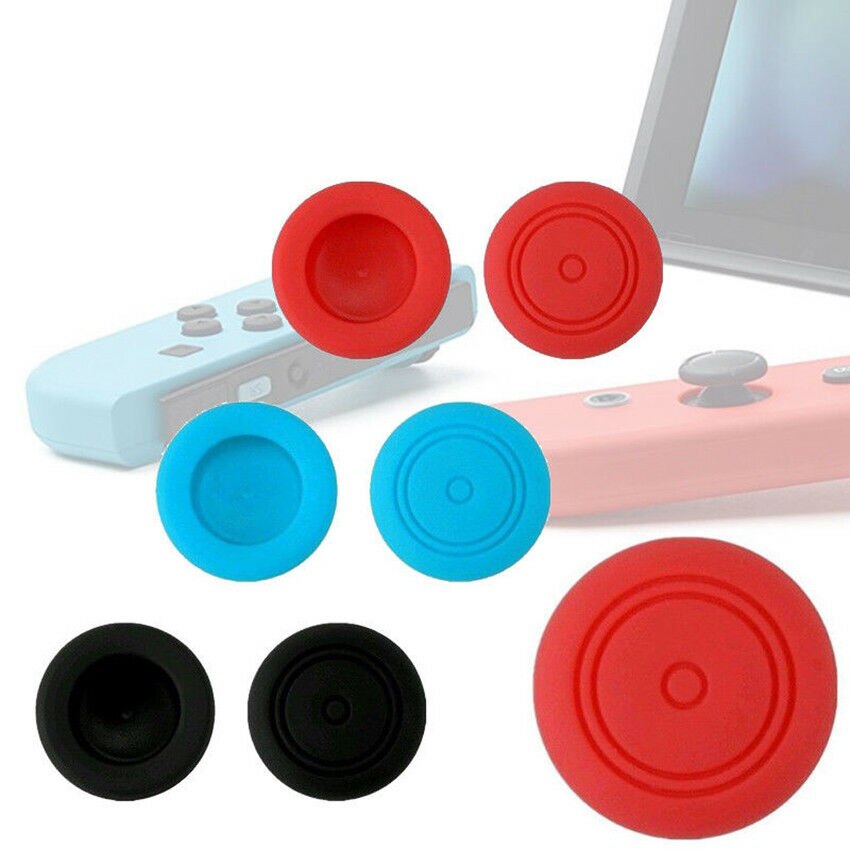 Narsta 6Pcs Joystick Case For Nintendo Switch OLED Lite Joycon Cap Game Console Joy Cons Protector Controller Grip Thumbstick Cover