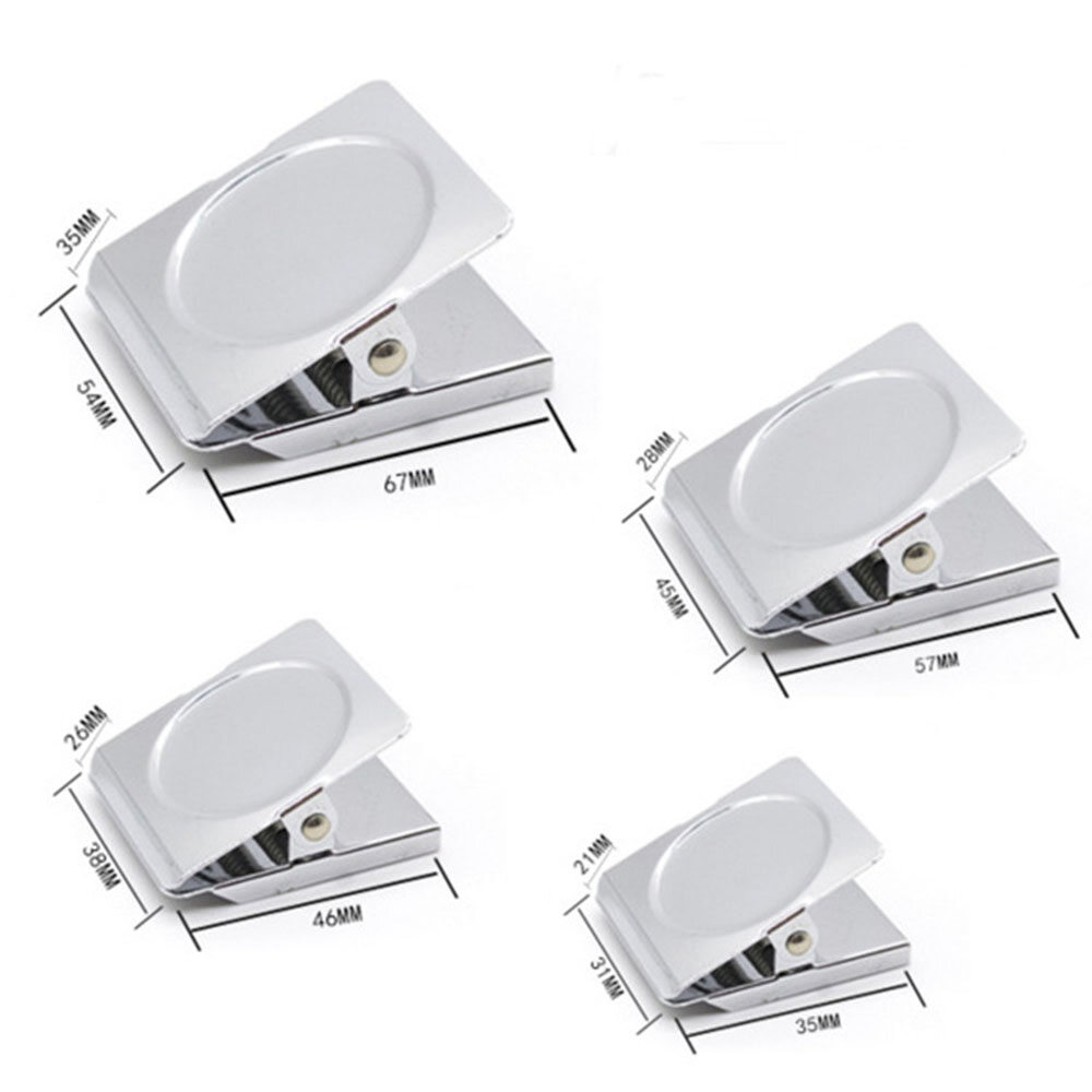 Hook Memo Note Silver Wall Clip Magnet Clip Spring Loaded