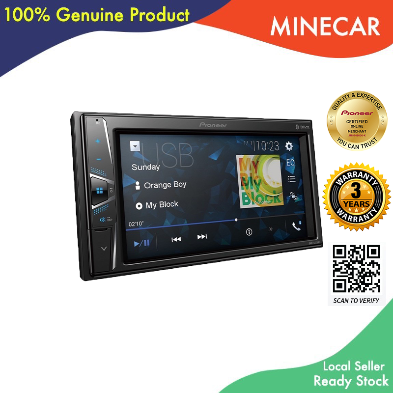 thumbnail image 2 of Pioneer DMH-G225BT 6.2" 2-DIN Digital Media Receiver – Bluetooth, Touchscreen, No CD Player 2 of 6
