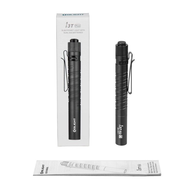 Olight i3T PLUS Slim Pocket Light Mini Flashlight 250Lumens Include AAA Battery
