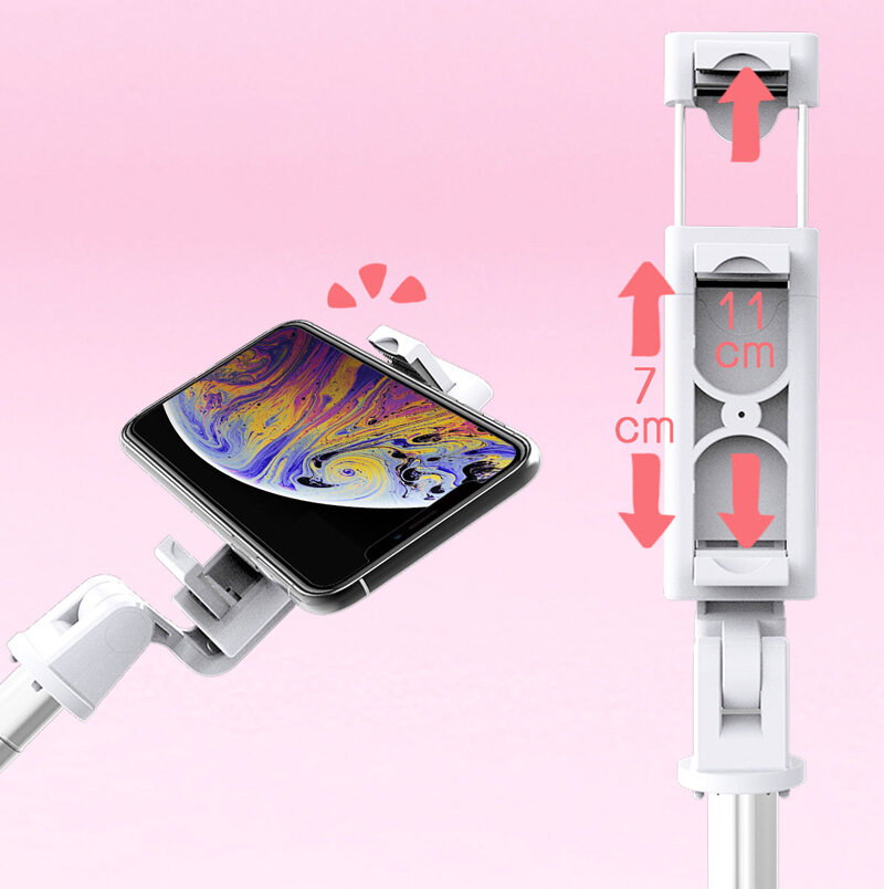Gậy Selfie Bluetooth Không Dây Zeallion Có Gương Và Điều Khiển Từ Xa Mini Và Chân Máy Có Thể Mở Rộng Giá Đỡ 1 Chân Có Thể Gập Lại Cuộc Gọi Video Cầm Tay Cho Iphone Xiaomi Samsung Oppo Vivo
