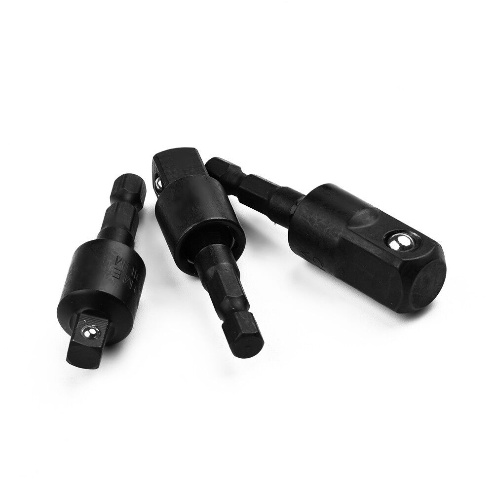 Toolstar 1PC 360° Rotatable Electric Drill Socket Adapter for Impact Driver 1/4 3/8 1/2