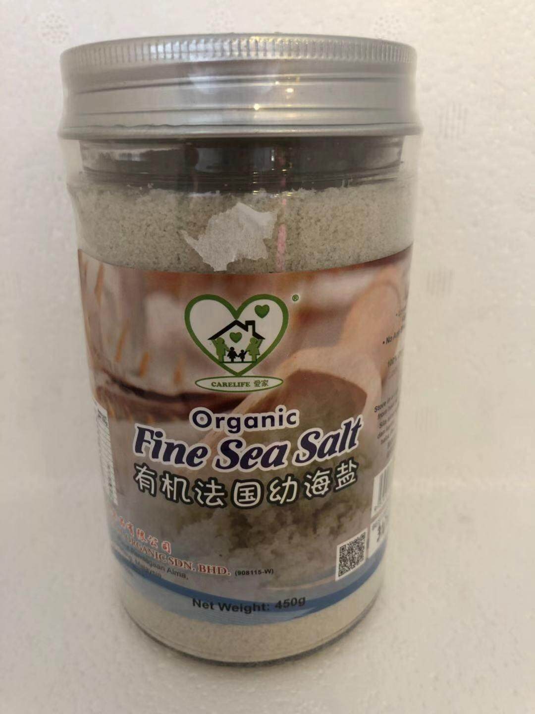 (Carelife) Organic Fine Sea Salt (Bottle) 450g 有机法国幼海盐(罐装) Lazada