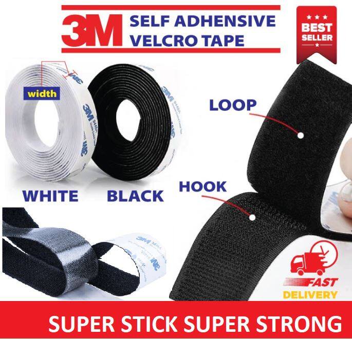 Velcro Tape Magic Tape Magic Stick Hook & Loop Velcro Tape With 3M