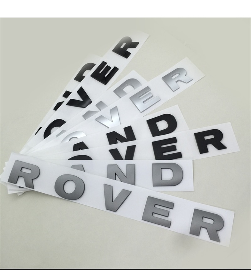 thumbnail image 2 of 3D Metal R DYNAMIC Emblem Badge Sticker - Silver, Compatible With Land Rover Velar, Sport, Defender 2 of 13