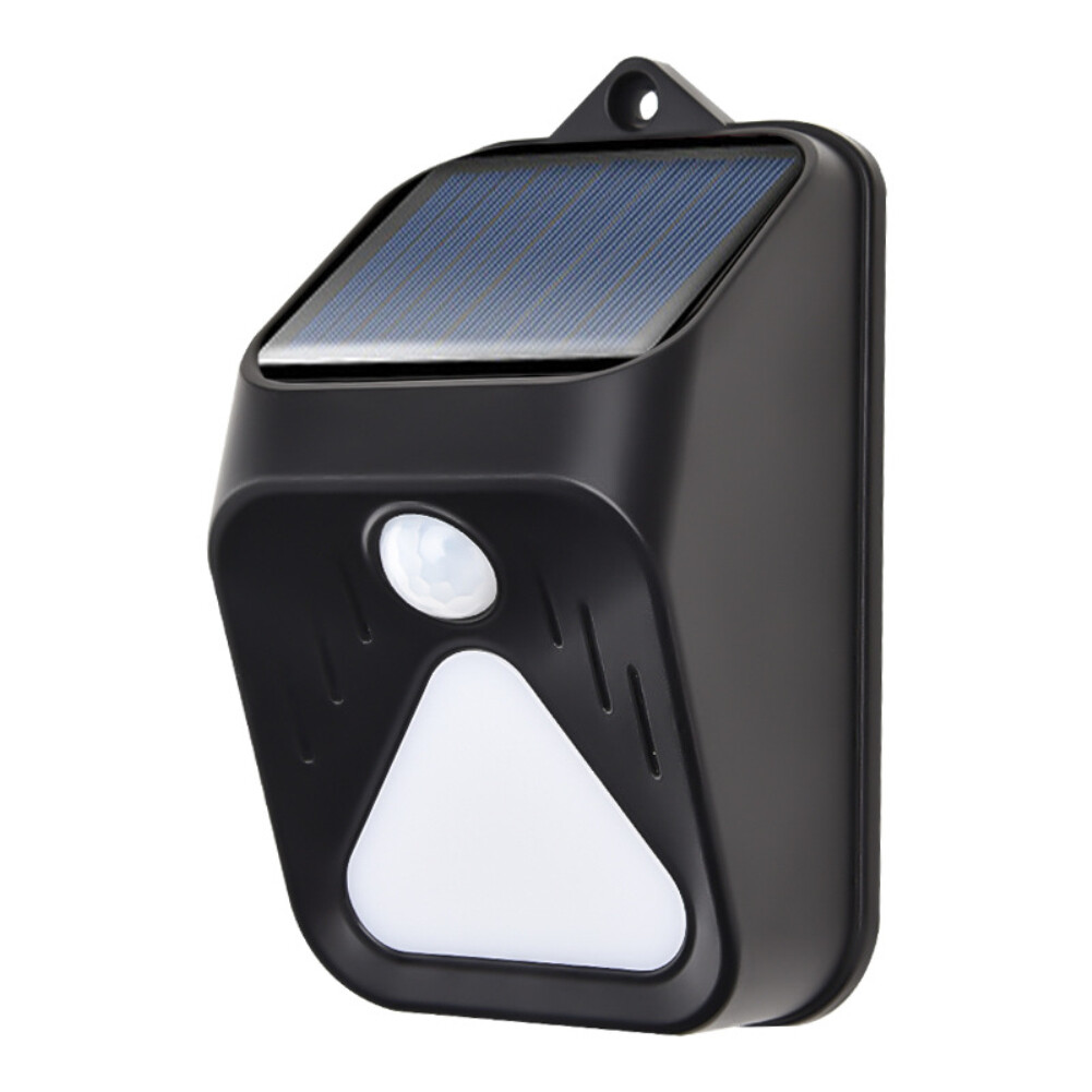Elesky Solar Alarm Light Human Body Sensing Remote Control Security Siren IP65 PIR Motion Sensor Detector Wall Light For Home Yard Outdoor