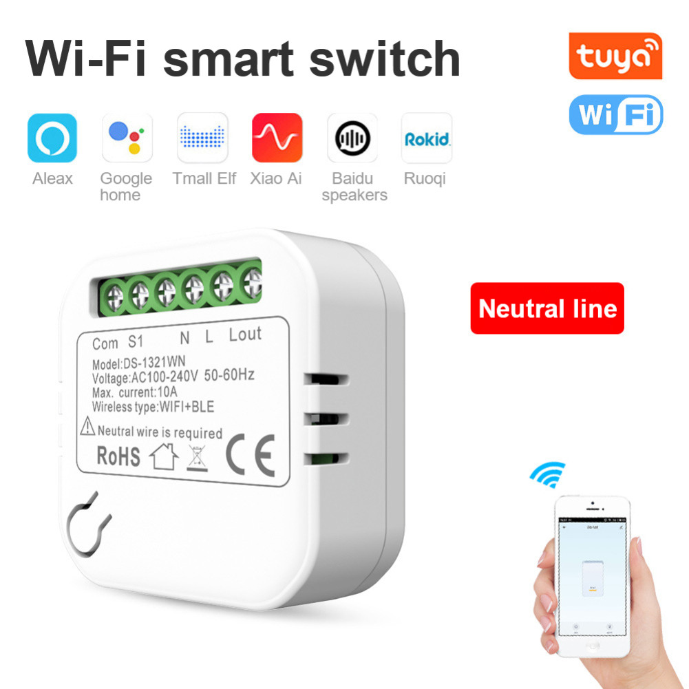 Switch Smart mini WiFi timer switch wireless support 2 way support switch different Home automation