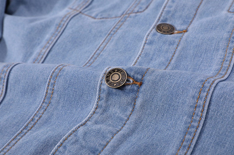 Spring Autumn Men Denim Jackets Casual Solid Color Lapel Single Breasted Jeans Jacket Men Slim Fit Cotton Outwear Jackets 5xl-M