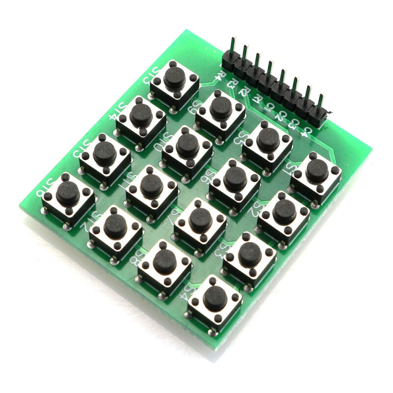 8Pin 4x4 Matrix Keyboard Module 16 Keys Keypad Micro Switch Board for Arduino Keyboard Accessory Singapore