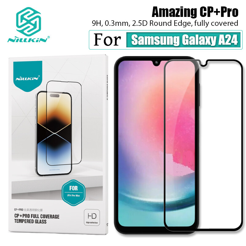 Nillkin 2.5D Full Cover Tempered glass for Samsung Galaxy A24 Screen Protectors CP + Pro Explosion-Proof Protective Tempered Glass Film