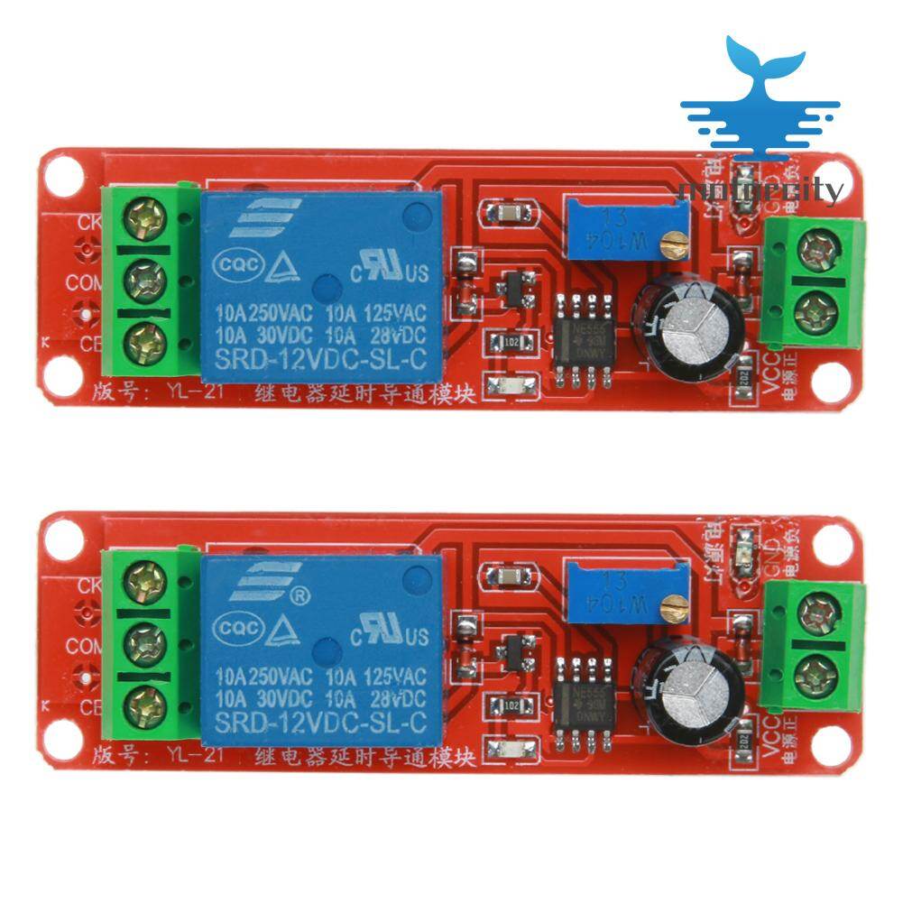 2pcs DC 12V Delay Relay Shield NE555 Timer Switch Adjustable Module