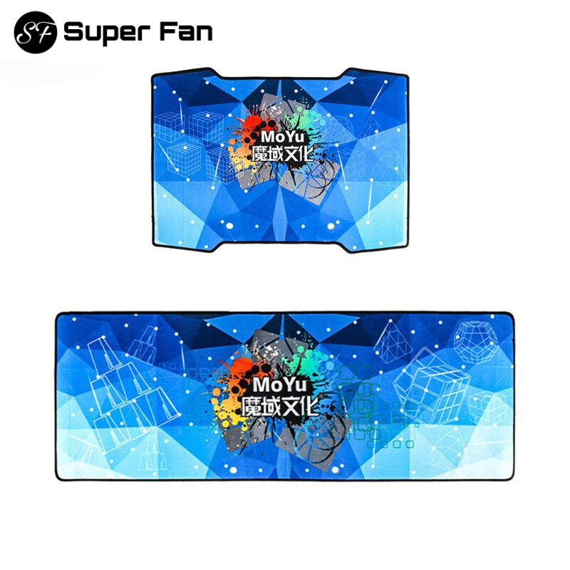 （Super Fan)Moyu Magic Cube Mat Competition Cube Mat Speed Cube MoYu Cube Game Dedicated Timer Mat Educational Kid Toy