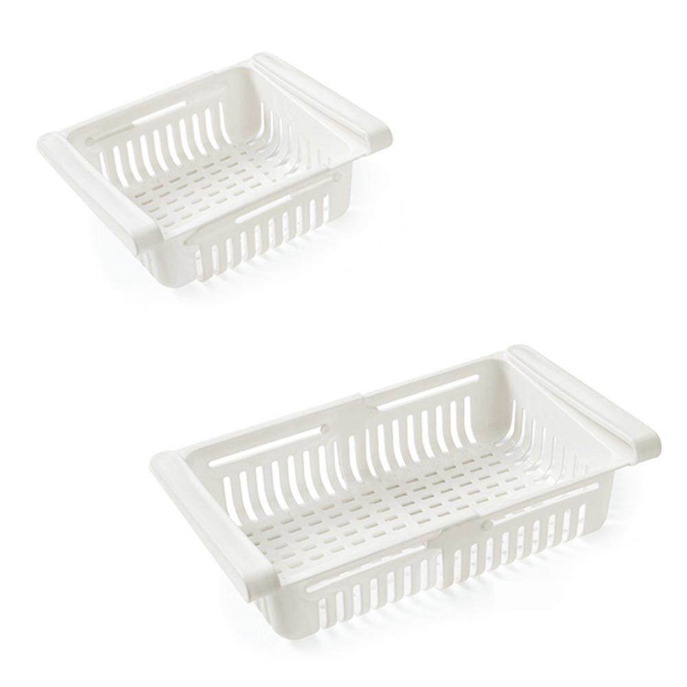 BuyBowie Retractable Fridge Drawer Organizer,Pullout Refrigerator