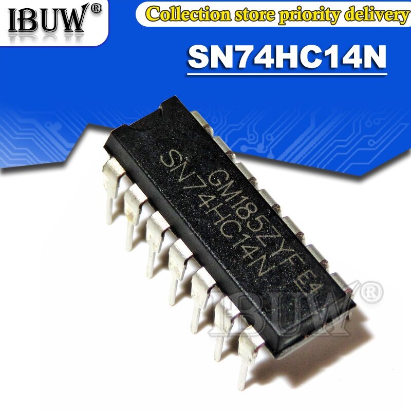 10pcs sn74hc14n dip14 sn74hc14 74hc14n 74hc14 dip integrated ic