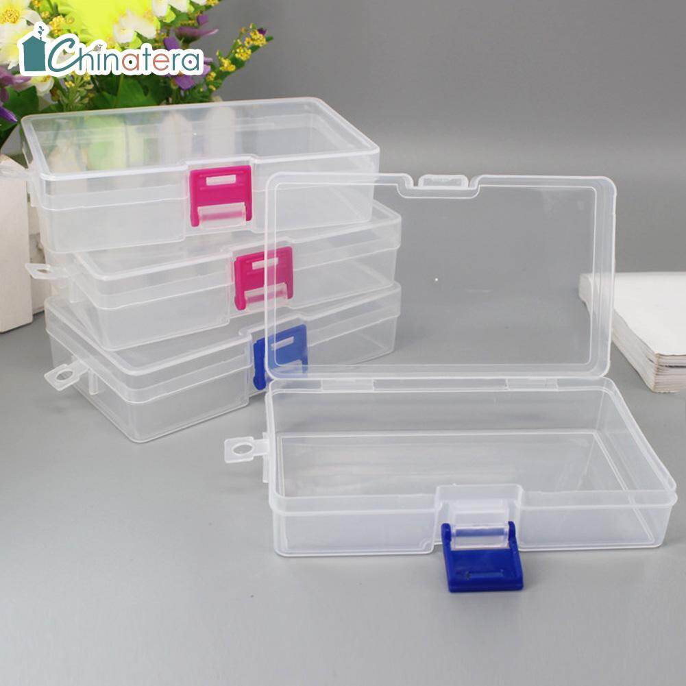 [Chinatera] Hộp Đựng Bằng Nhựa Trong Suốt Nhỏ Hộp Rỗng Chức Năng Phụ Tùng Trang Sức