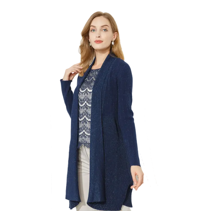 womens mid length cardigan