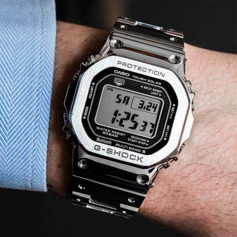 Giá bán casioддG-ShockдLight Năng Lượng Động Học Sóng Không Khí Đồng Hồ Đeo Tay Bluetooth Khối Kim Loại Gmw-B5000d 5000G1-1/9
