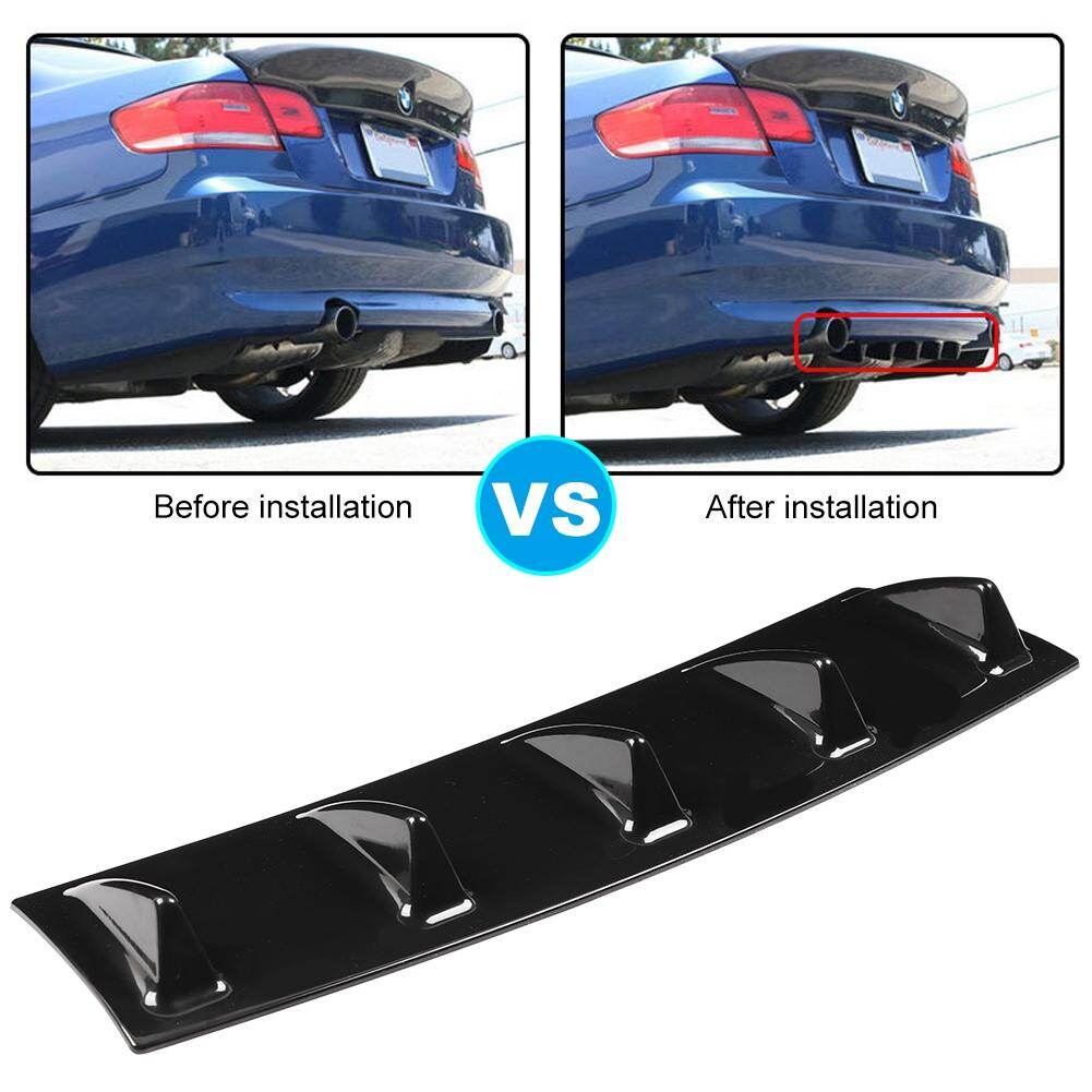 【1pcs Free Shipping】Universal Car Rear Bumper Chassis Shark Fin Spoiler Wing Lip Diffuser Medium