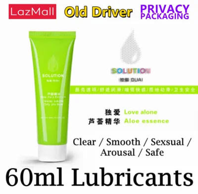 60ml Duai Aloe Essence Solution Personal Lube Water Soluble Clear Smooth Sensual Sexual Arousing Adult Sex Lubricants