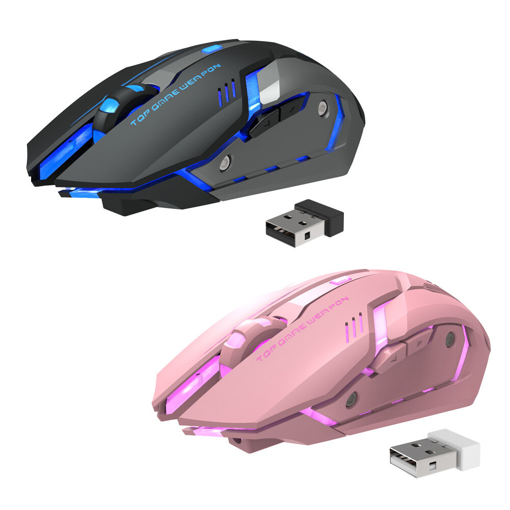 T1 Ergonomic 2.4G Rechargeable Silent Backlit USB Optical Wireless Gaming Mouse