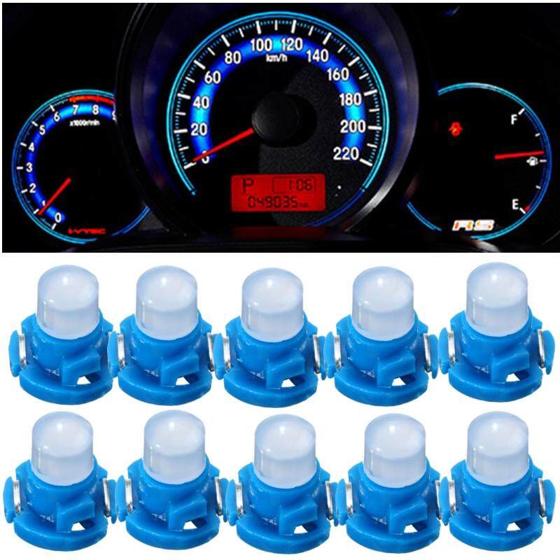 10PCS White T4.2 Neo Wedge 1 SMD LED Cluster Instrument Dash Climate Light Bulb